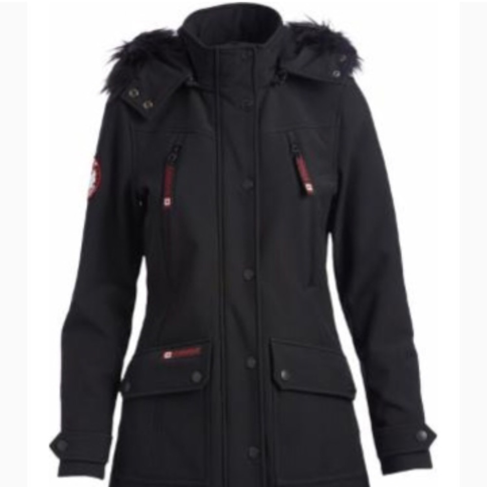 Canada Weather Gear Hooded Funnel Collar Coat